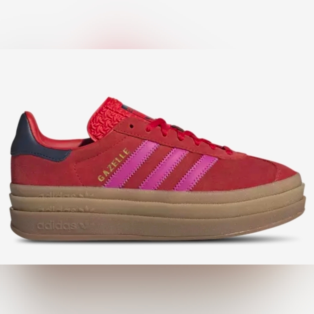 Adidas Women’s Red/Pink Retro Runner Sneakers